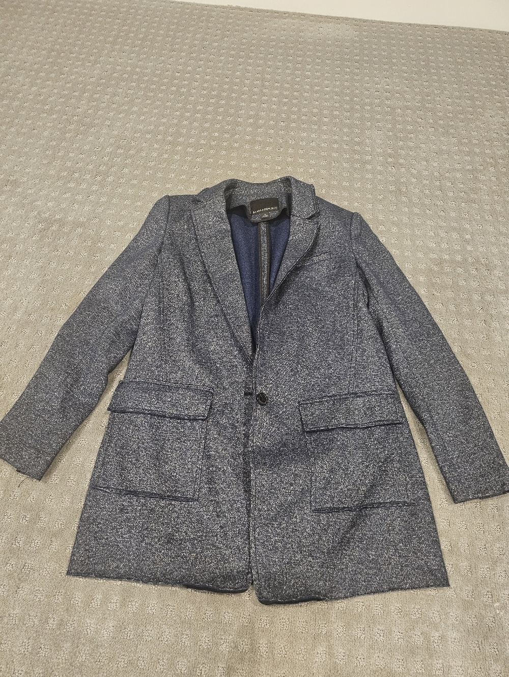 Banana Republic Blue Wool Coat, Size 6